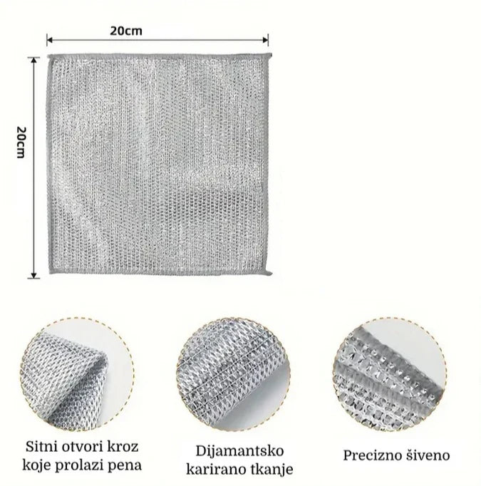 Krpe od čeličnih vlakana (10 krpa)